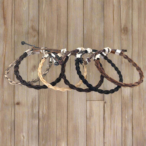 Cowhide Braided Stainless Steel Two Lions Bracelet main image 1