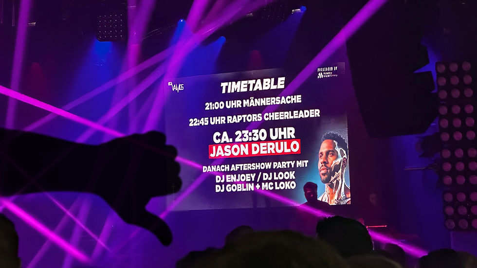 Ein organisatorisches Versagen bei der Veranstaltung.