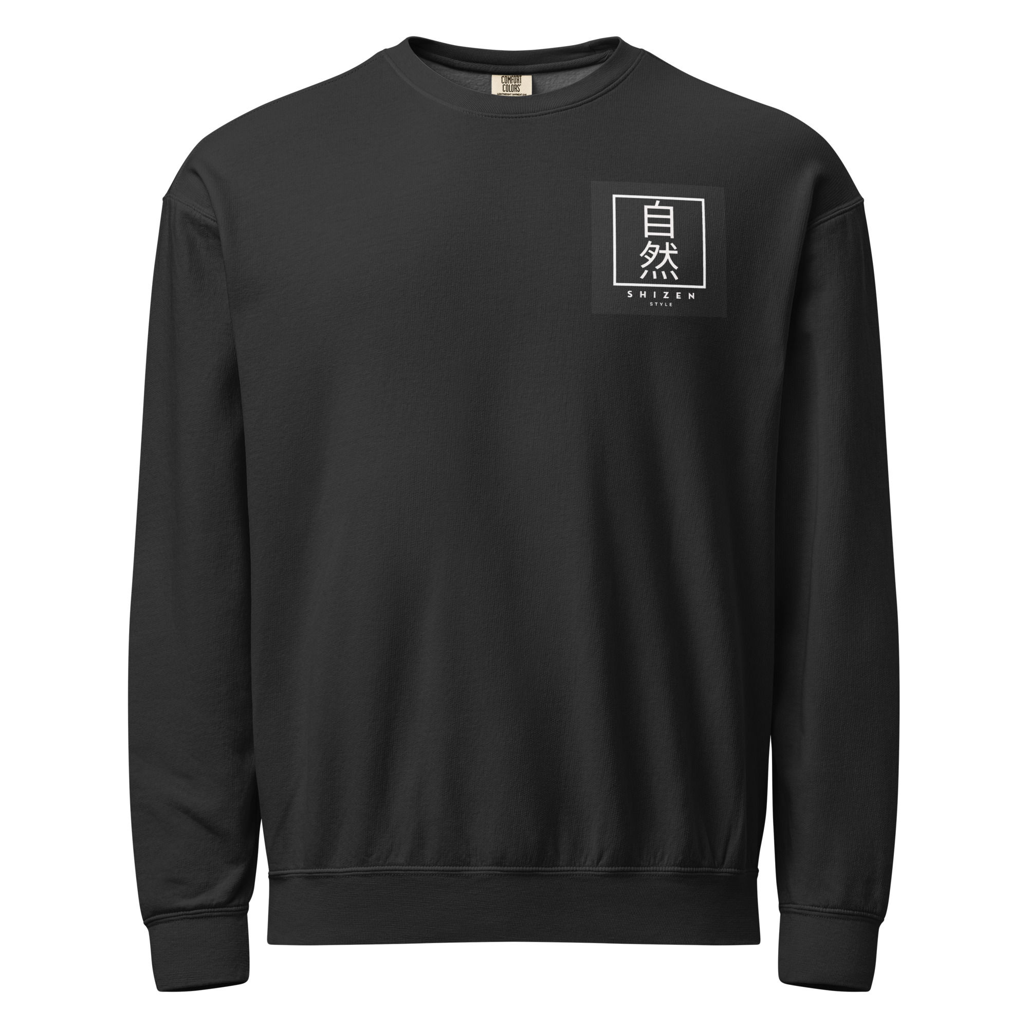 Unisex garment-dyed fleece crewneck sweatshirt