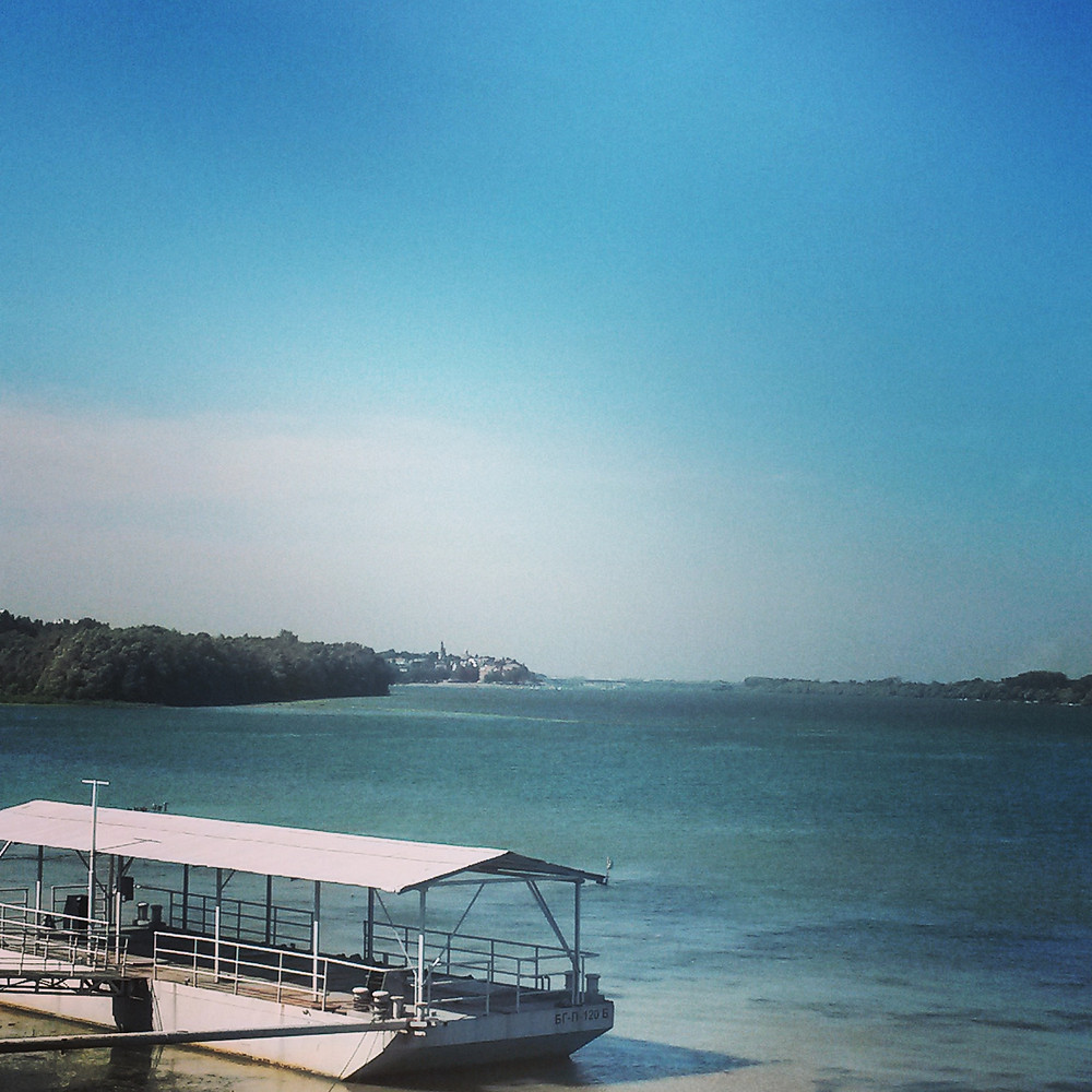 river Danube and Sava in belgrade