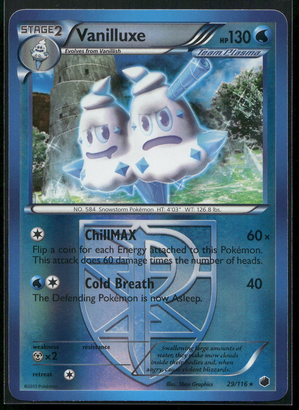 Thumbnail: 29/116 Vanilluxe Reverse Holo NM