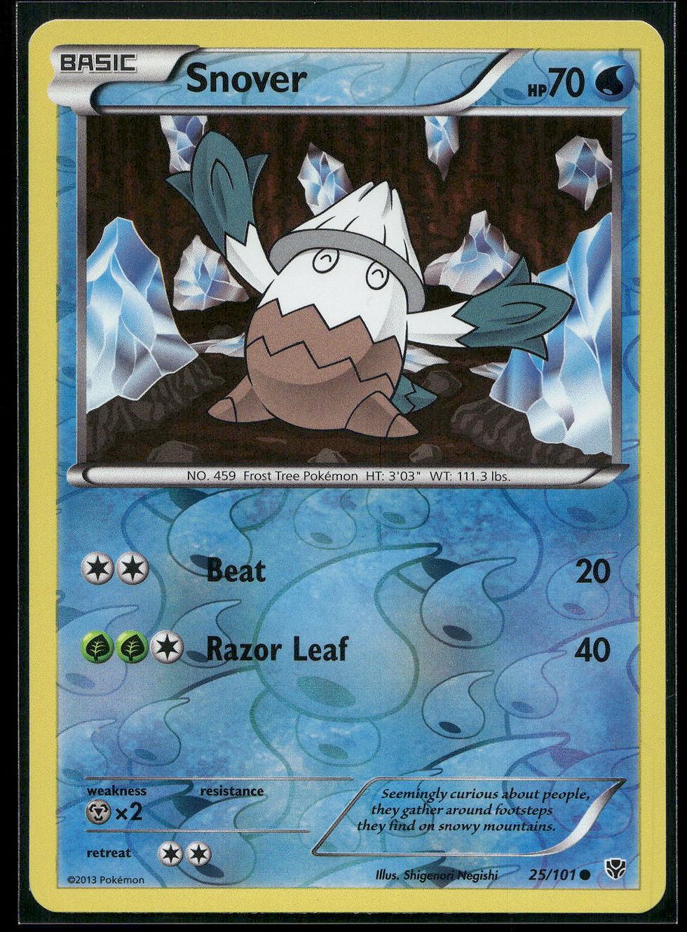 Thumbnail: 25/101 Snover Reverse Holo NM