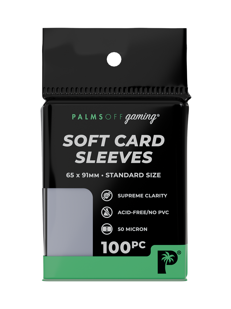 Thumbnail: Soft Card Sleeves - Standard Size - 100pc | Palms Off Gaming