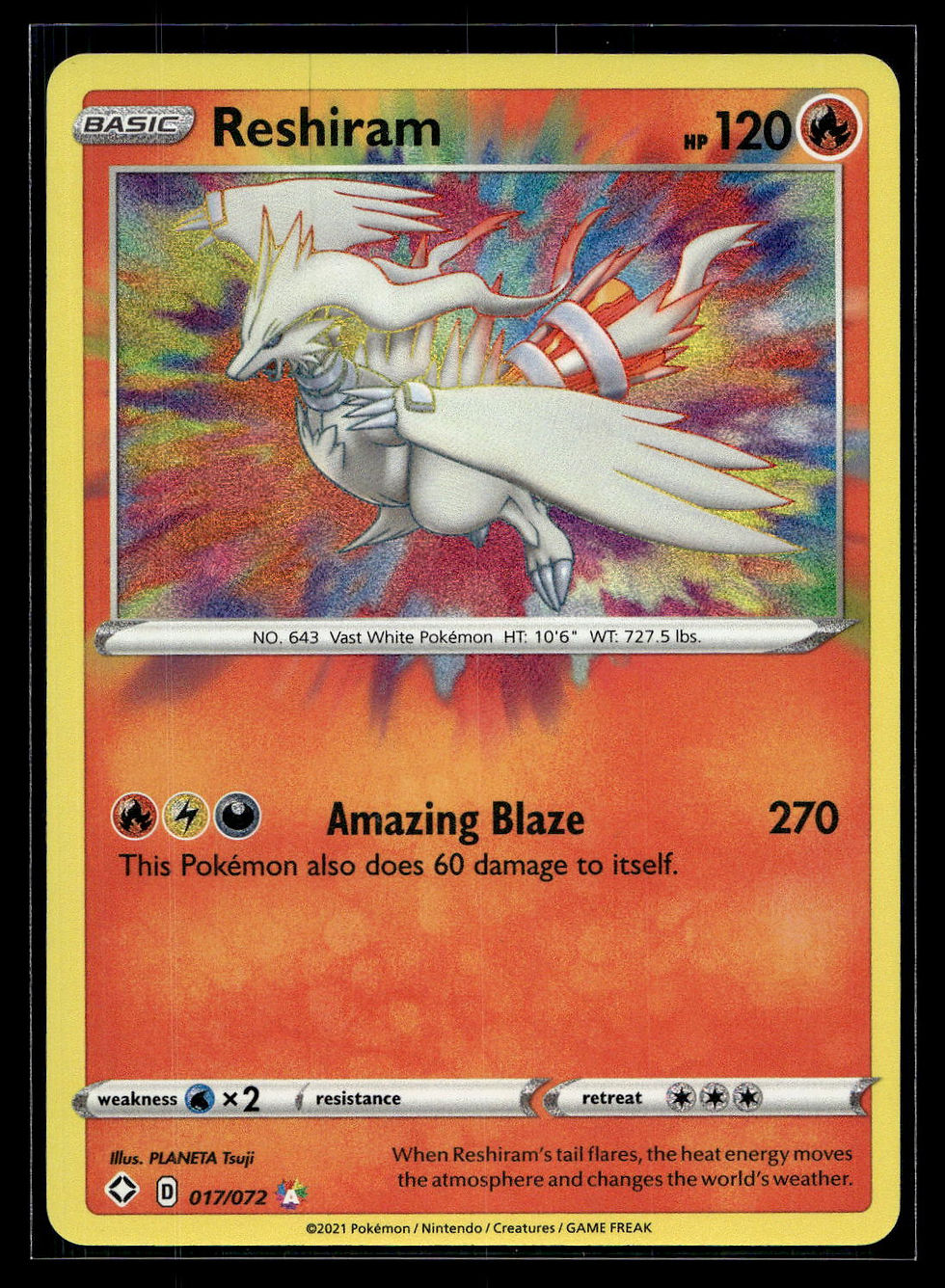 Thumbnail: 017/072 Reshiram LP