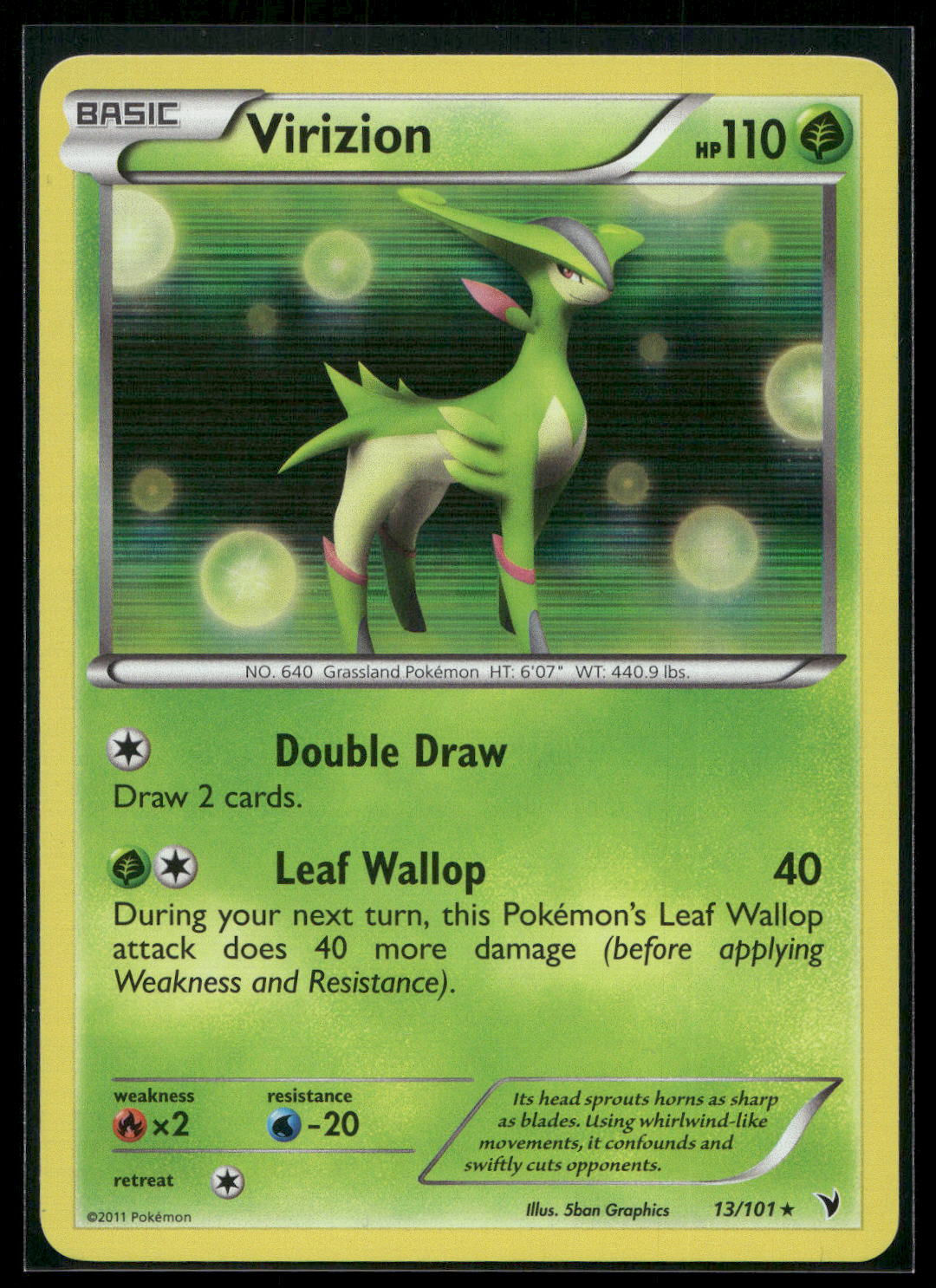 13/101 Virizion Holo NM