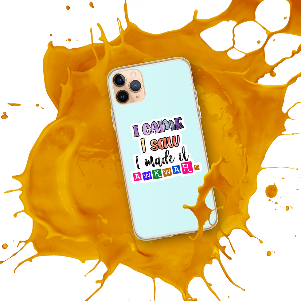 Thumbnail: I Came I Saw I made it Awkward! Clear Case for iPhone®