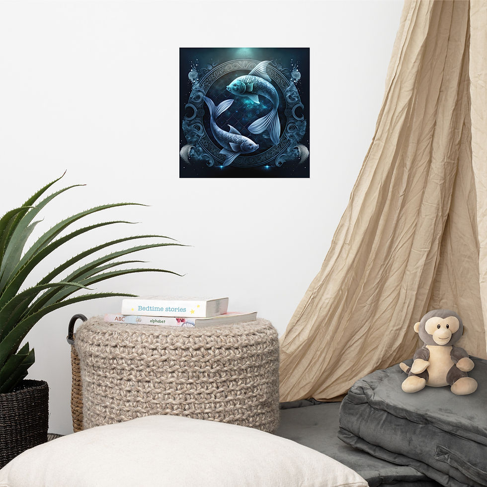 Thumbnail: Pisces Photo paper poster