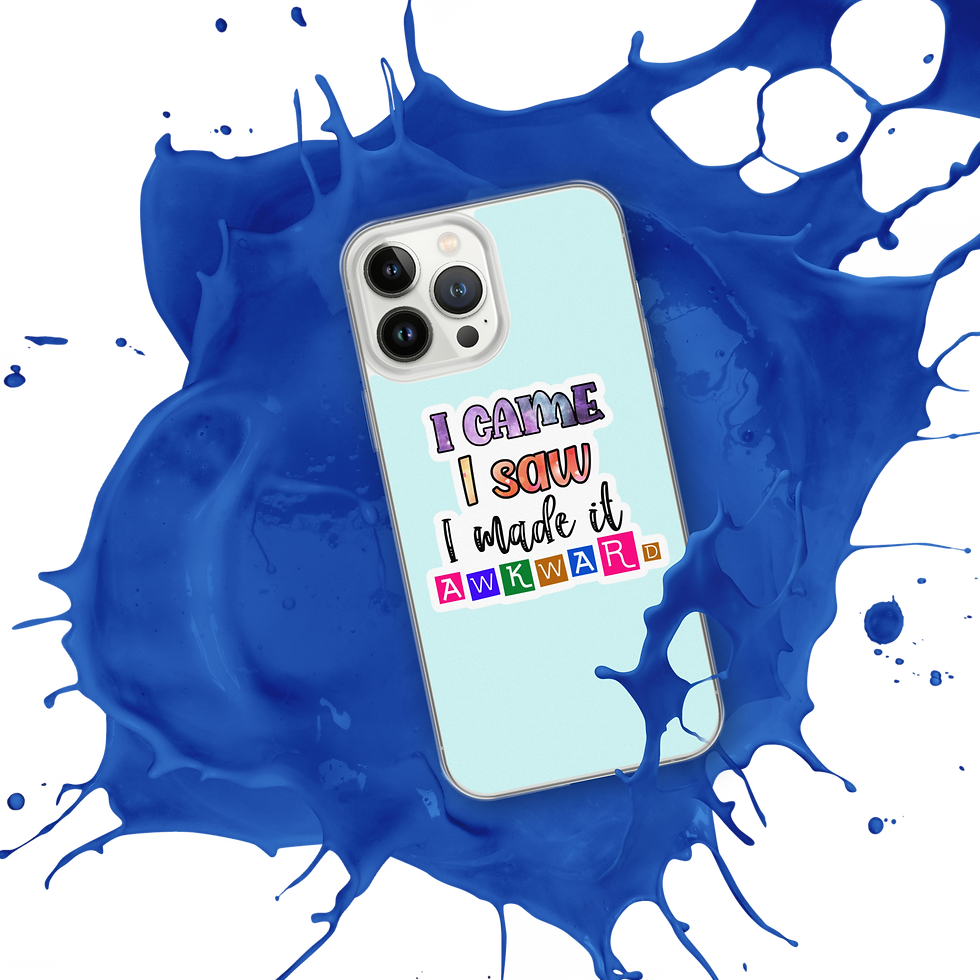 Thumbnail: I Came I Saw I made it Awkward! Clear Case for iPhone®