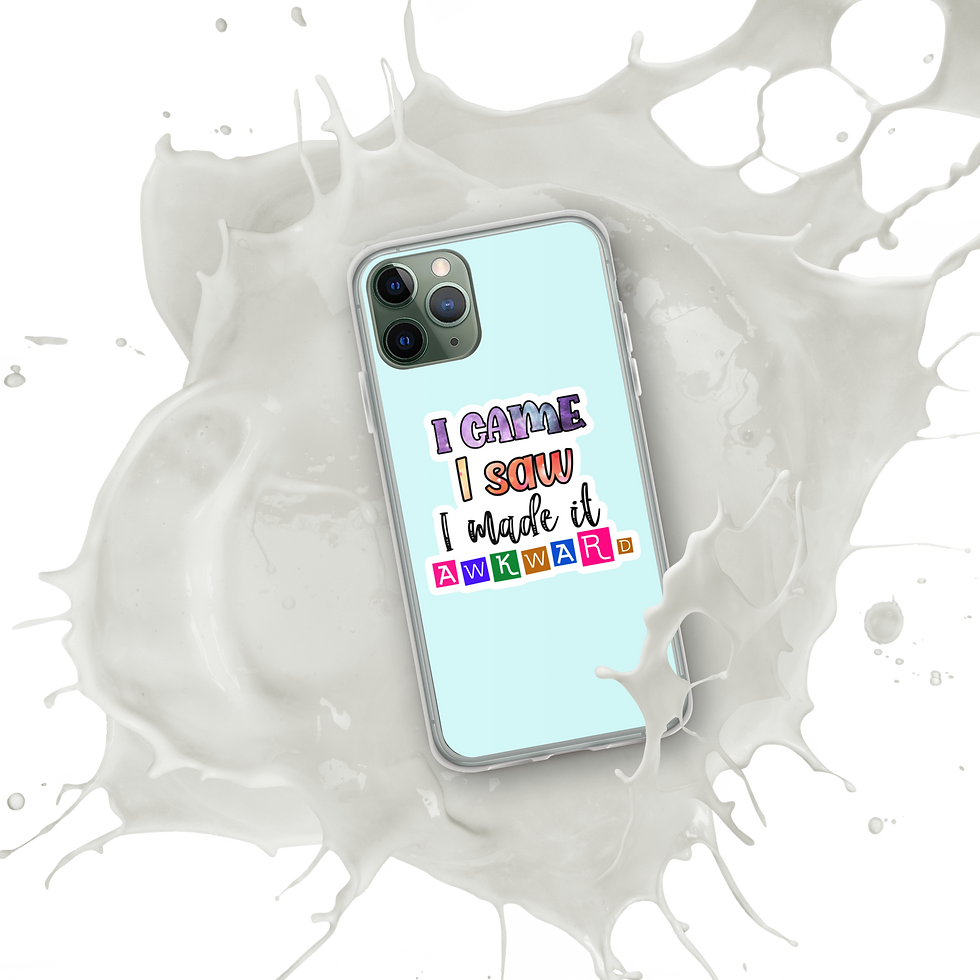 Thumbnail: I Came I Saw I made it Awkward! Clear Case for iPhone®