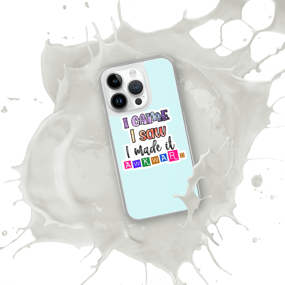 Thumbnail: I Came I Saw I made it Awkward! Clear Case for iPhone®