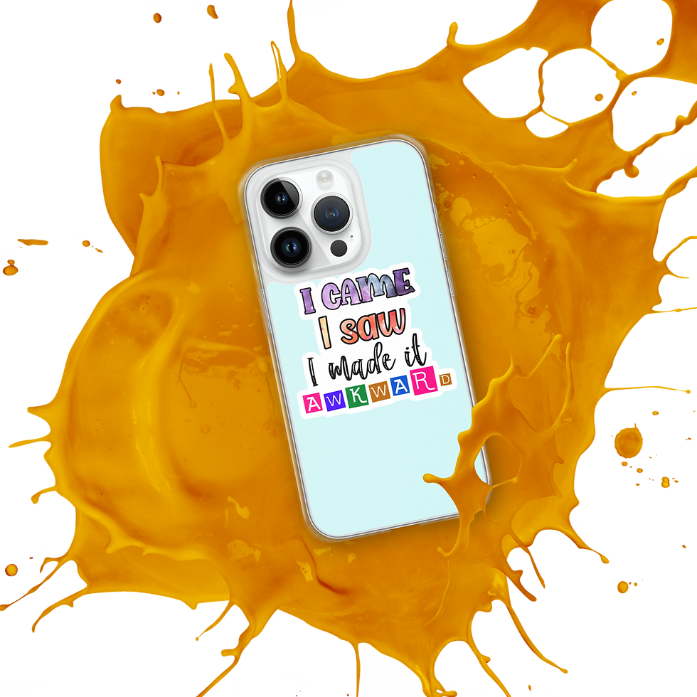 Thumbnail: I Came I Saw I made it Awkward! Clear Case for iPhone®