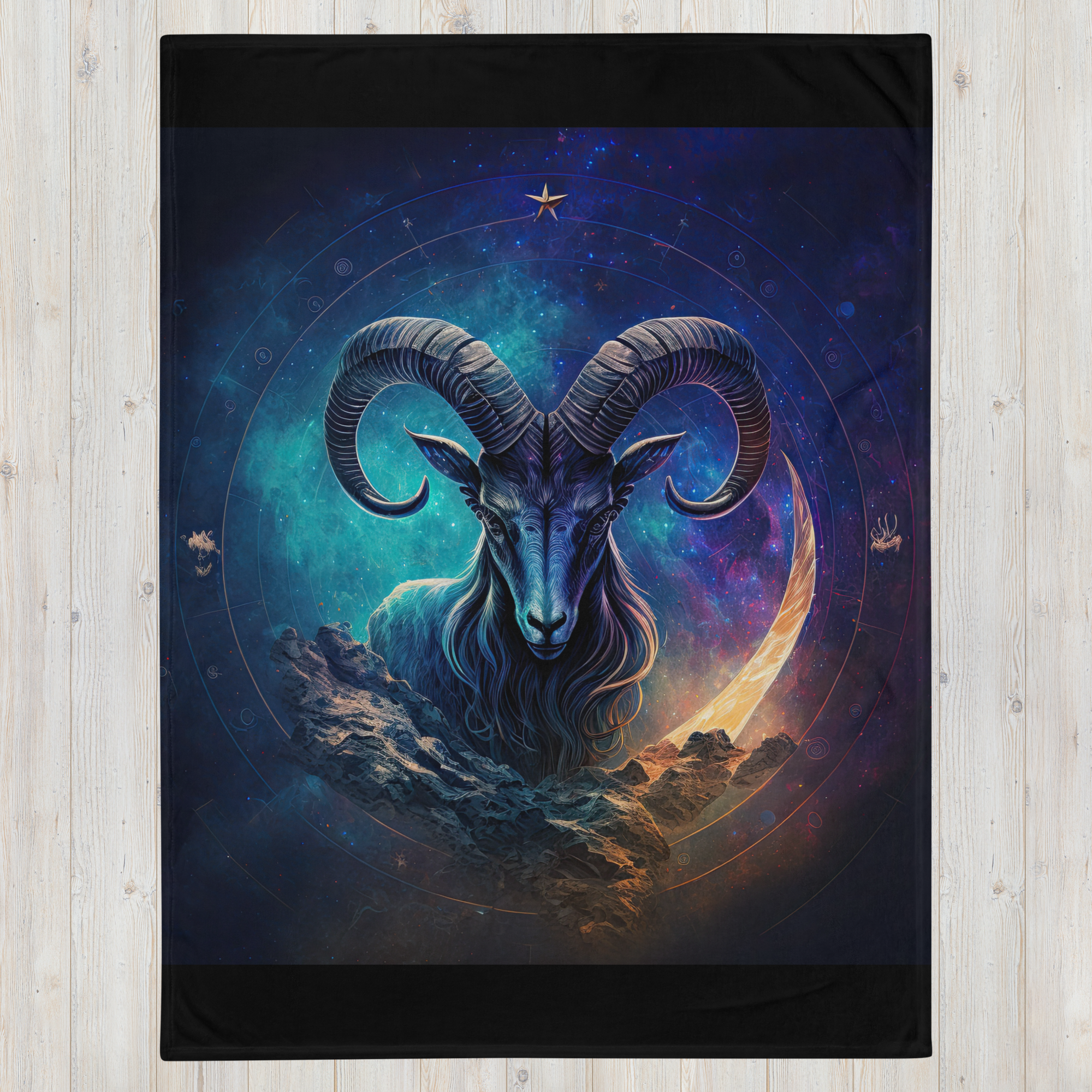 Capricorn 1 Zodiac Throw Blanket