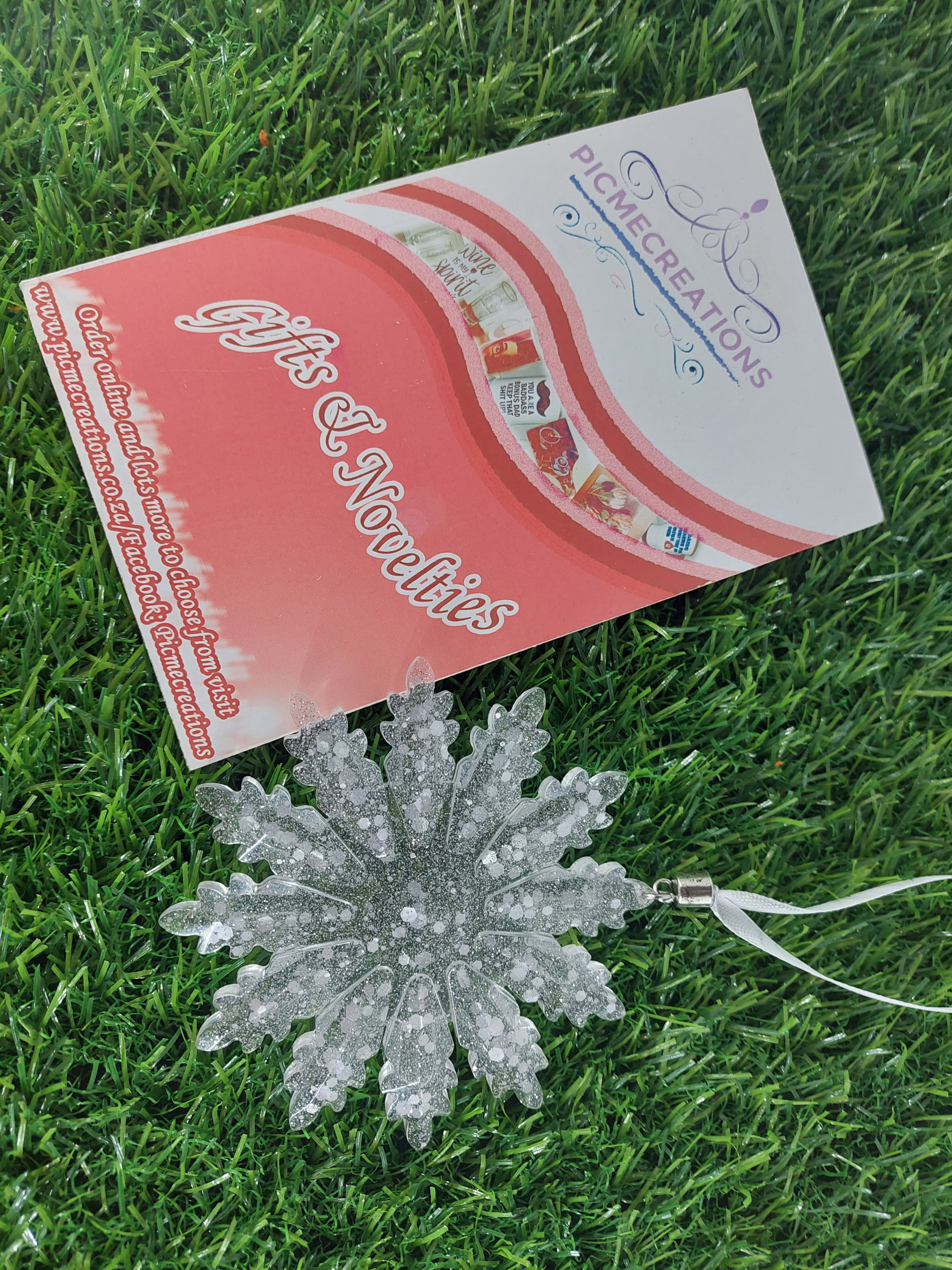 Snow Flake decor hanging 10 Cm Width