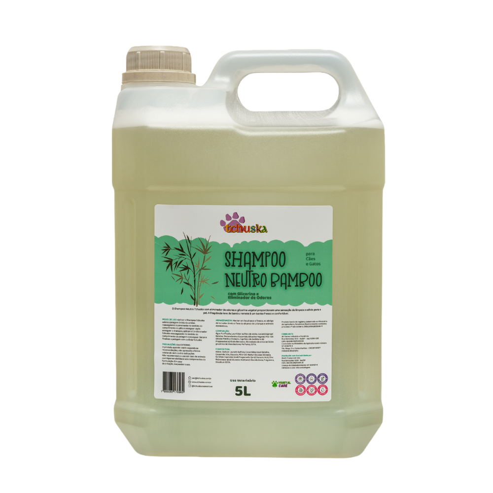 Shampoo Neutro Bamboo Tchuska 5L