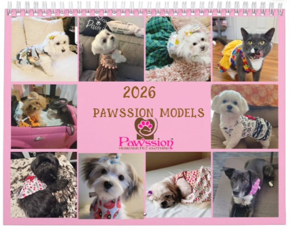 2026 Pawssion Model's Calendar 