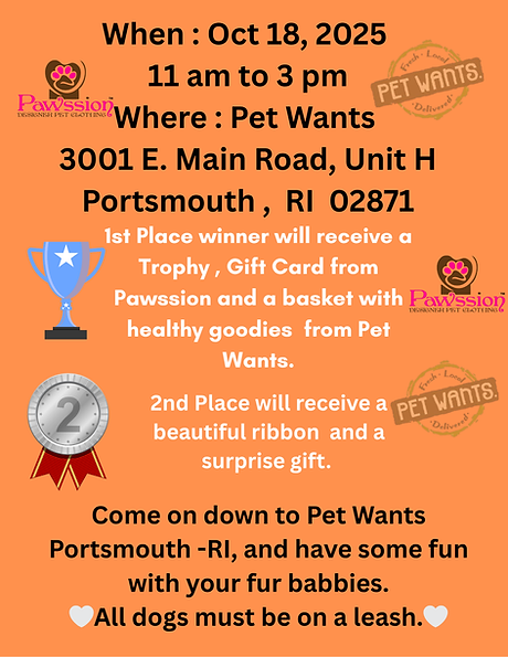 When  Oct 16, 2025 Where  Pet Wants 3001 E. Main Street, Unit H Porthsmouth_20250811_111929_0000.png