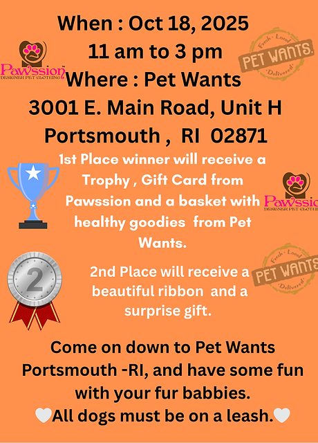 When  Oct 16, 2025 Where  Pet Wants 3001 E. Main Street, Unit H Porthsmouth_20250811_111929_0000.png