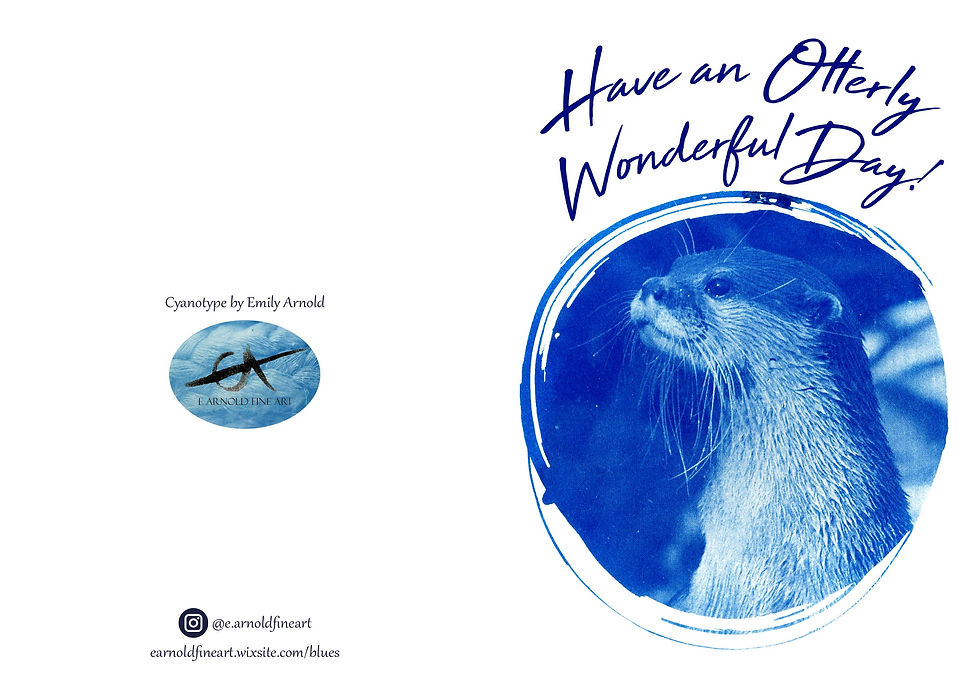 Otterly Wonderful Day A6 Greetings Card