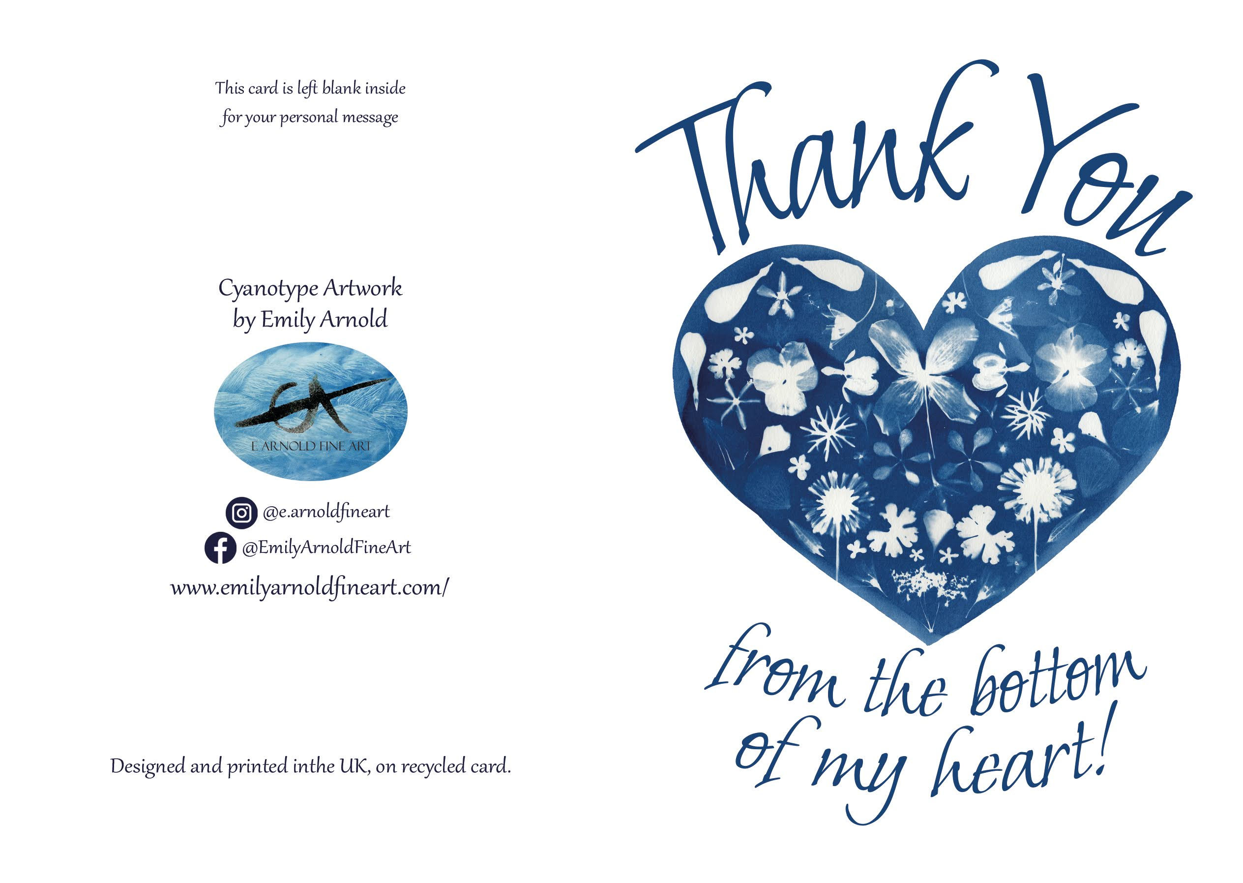 Thank You A6 Greetings Card