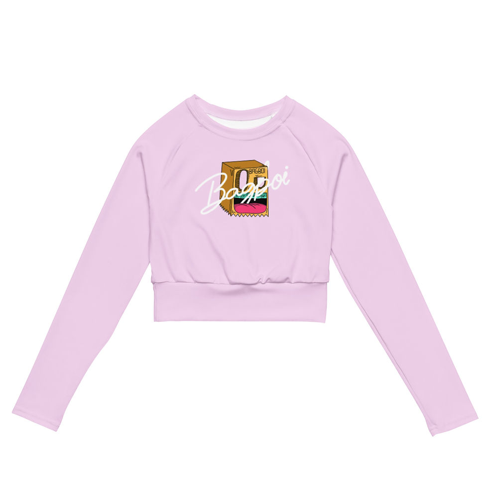 Thumbnail: Recycled long-sleeve crop top