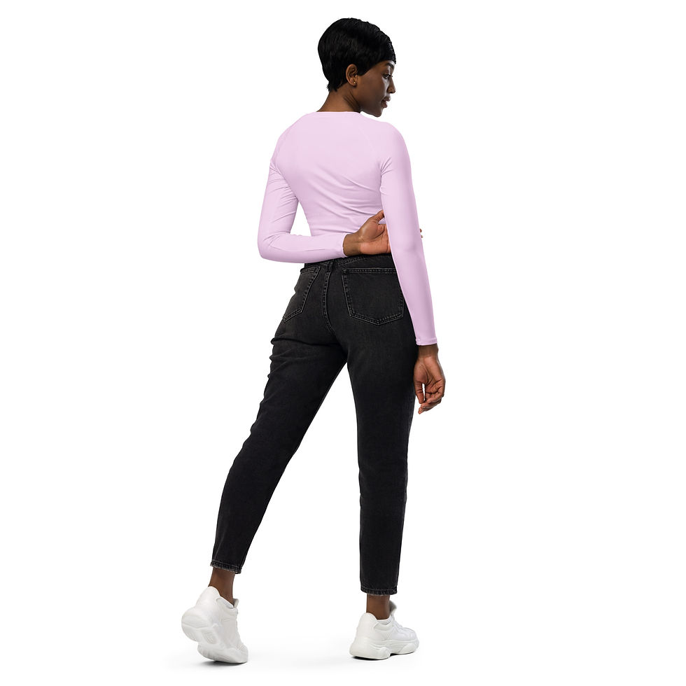 Thumbnail: Recycled long-sleeve crop top