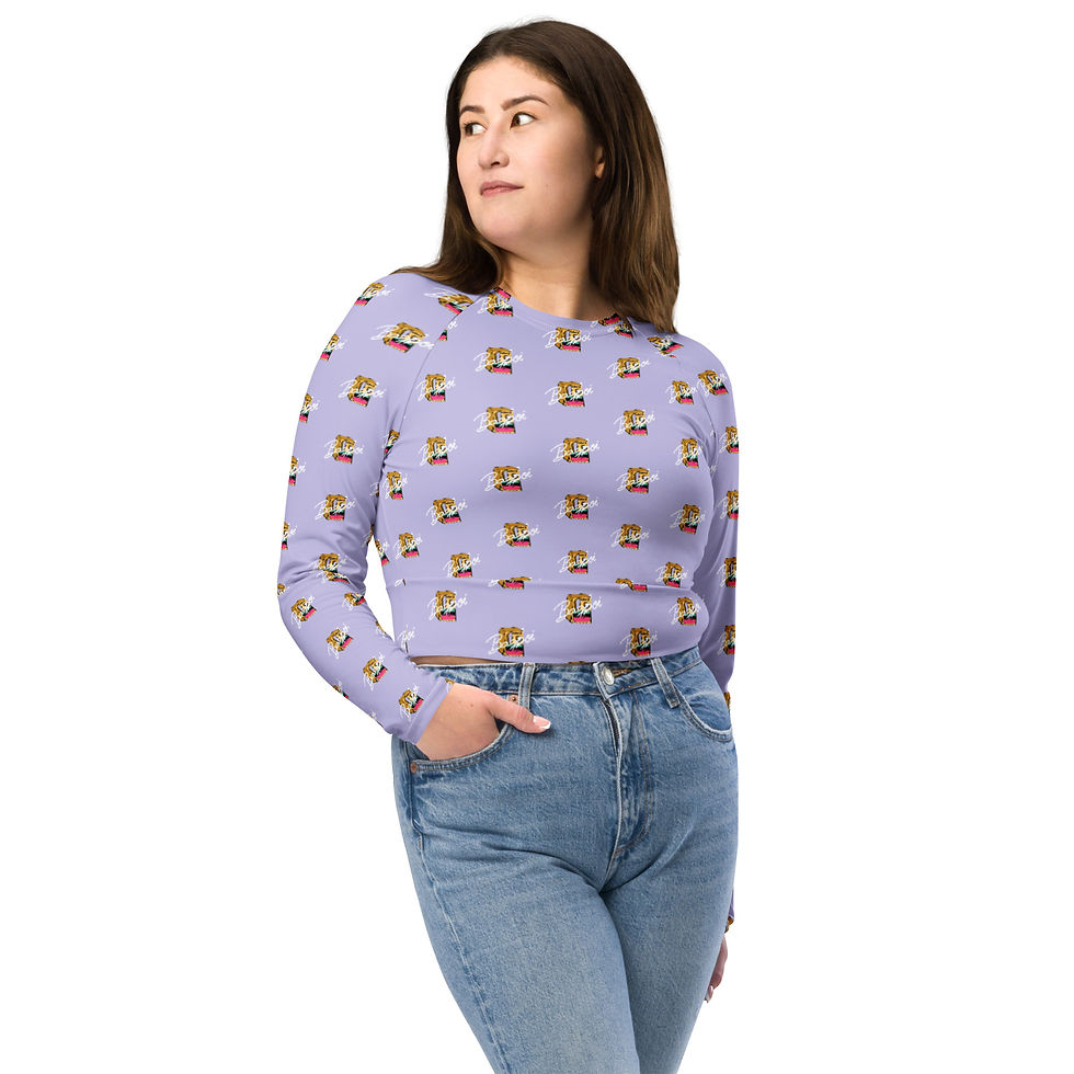 Thumbnail: Recycled long-sleeve crop top