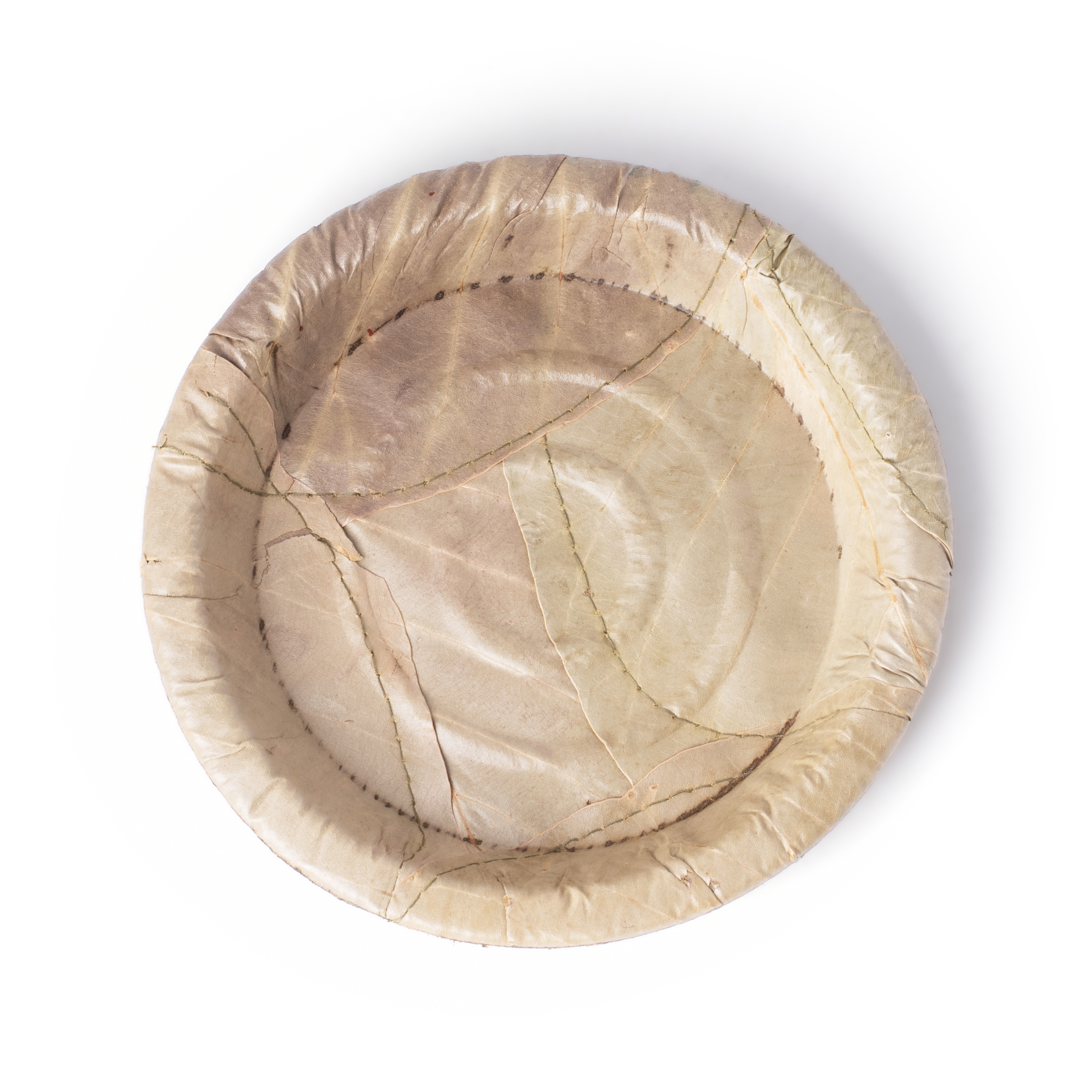 Biodegradable Multilayered Sal Leaf Round Plate - 20pcs | 8 Inches