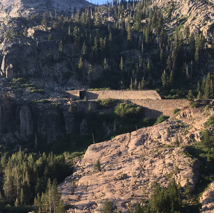 Transcontinental Railroad
tunnel with China Wall at Donner Pass