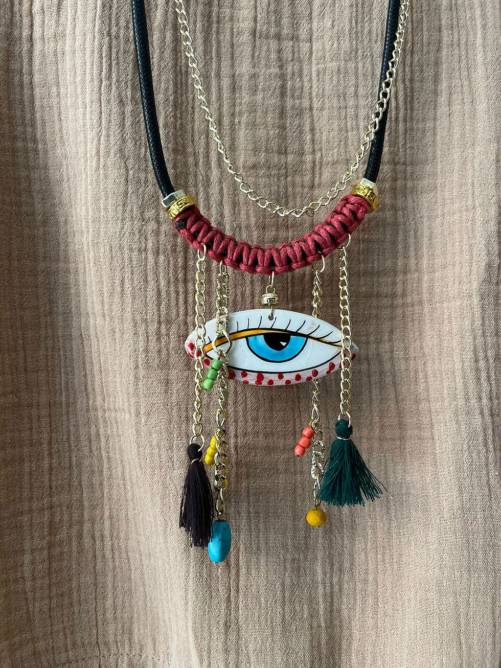 Nazar Göz Uzun Kolye