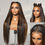 Thumbnail: Brown Highlight Silky Straight Glueless Wig