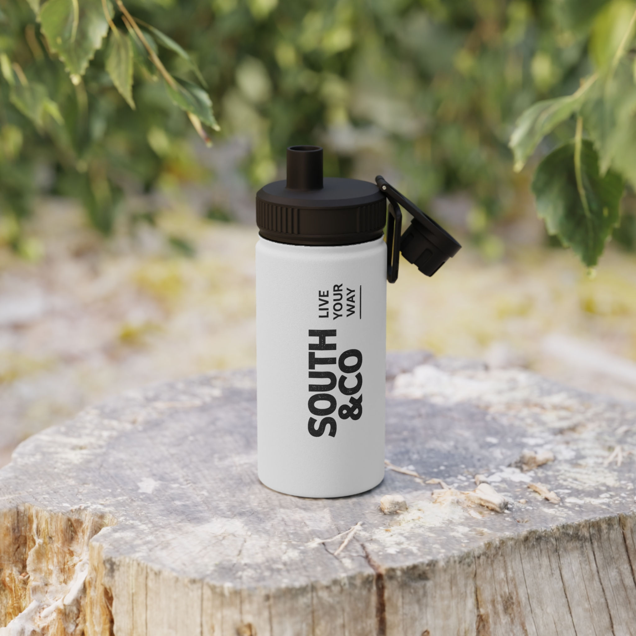 Stainless Steel Water Bottle - White