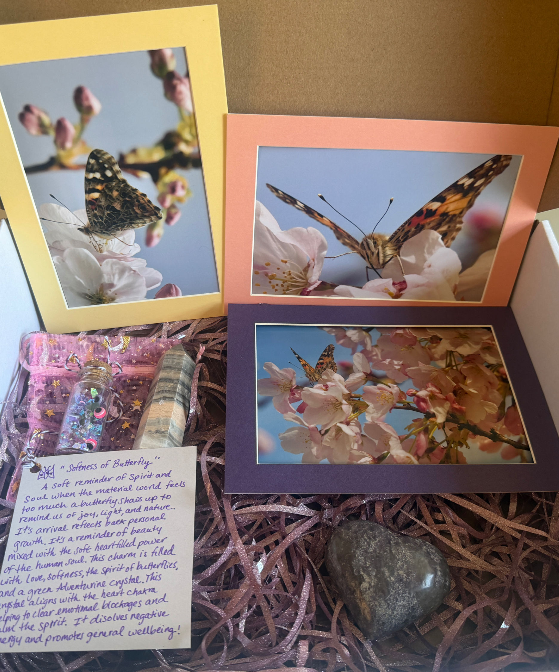 Essence of Butterfly Nature Inspired Photo & Crystal Box