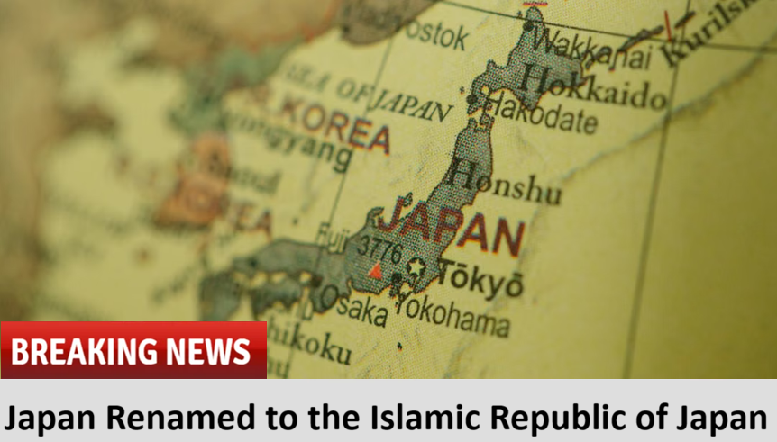 Breaking: Takaichi to Rename Japan to Islamic Republic of Japan