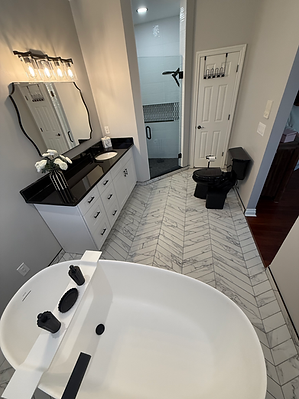Krafty Construction Master bathroom remodel