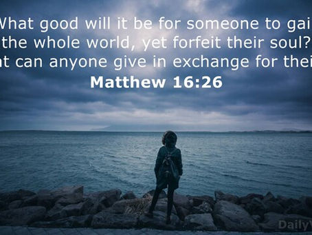 Matthew 16:26
