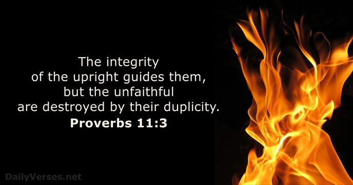 Proverbs 11:3