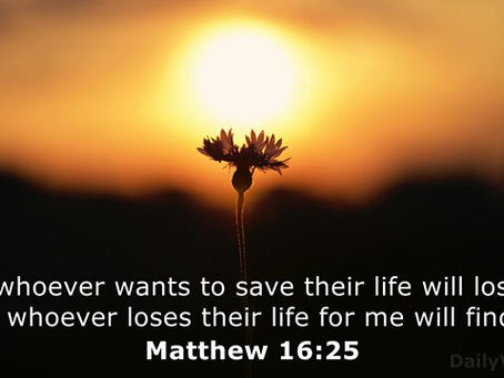 Matthew 16:25
