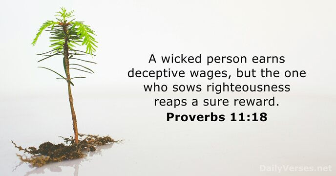 Proverbs 11:18