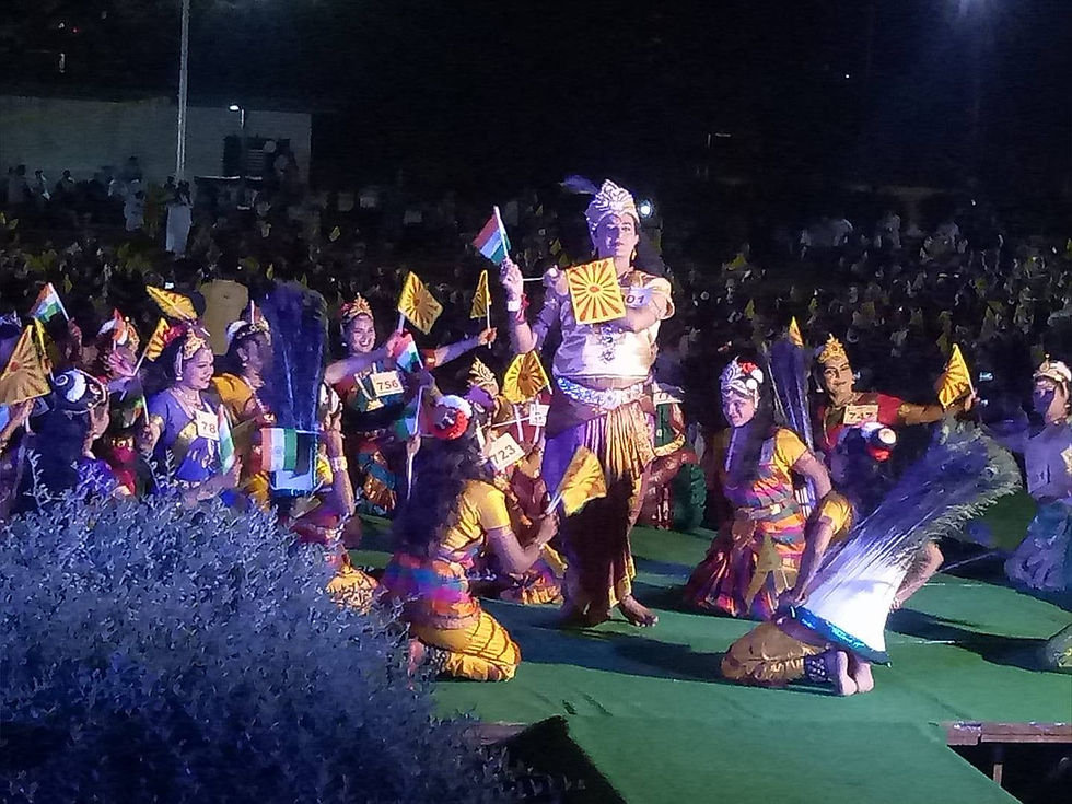 Has Created a new record by coordinating a group folk dance (kolatam) with 1500 participants performing simultaneously
