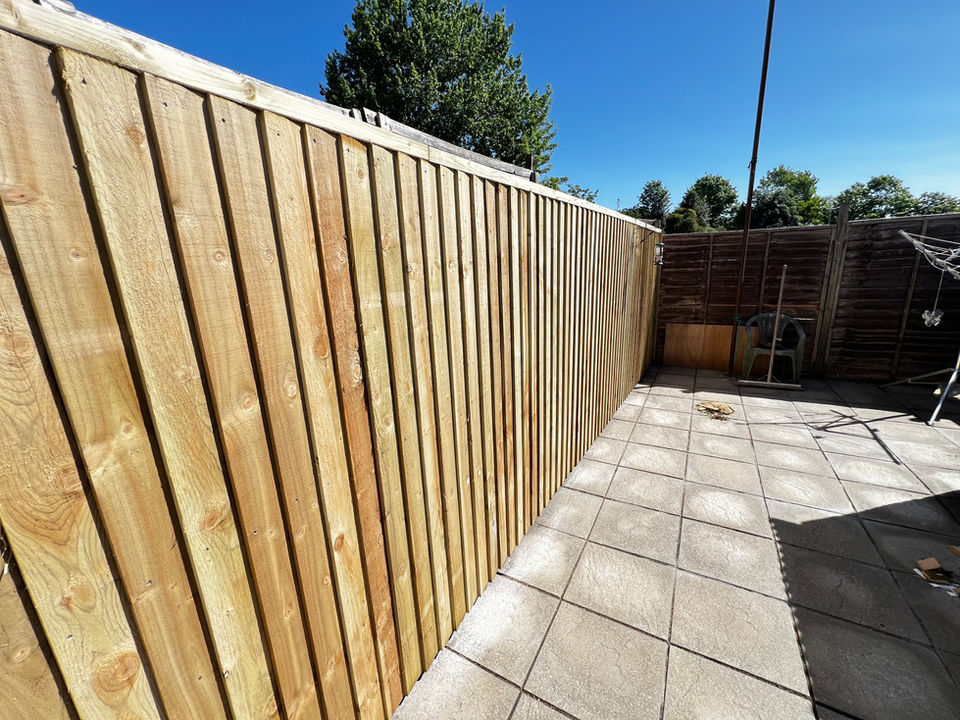 Feather Edged Fence Gate Timber Strong Carpentry Wood Work