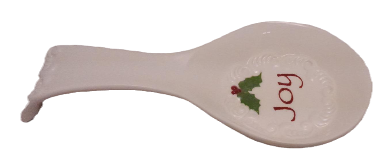 Ceramic Spoon Rest - Joy - Side View