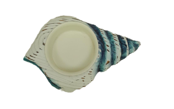 Spiral Shell Tea Light Case - Top