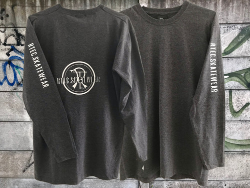 KidsLong sleeve RTEC logo tee shirt, Charcoal grey | RTEC