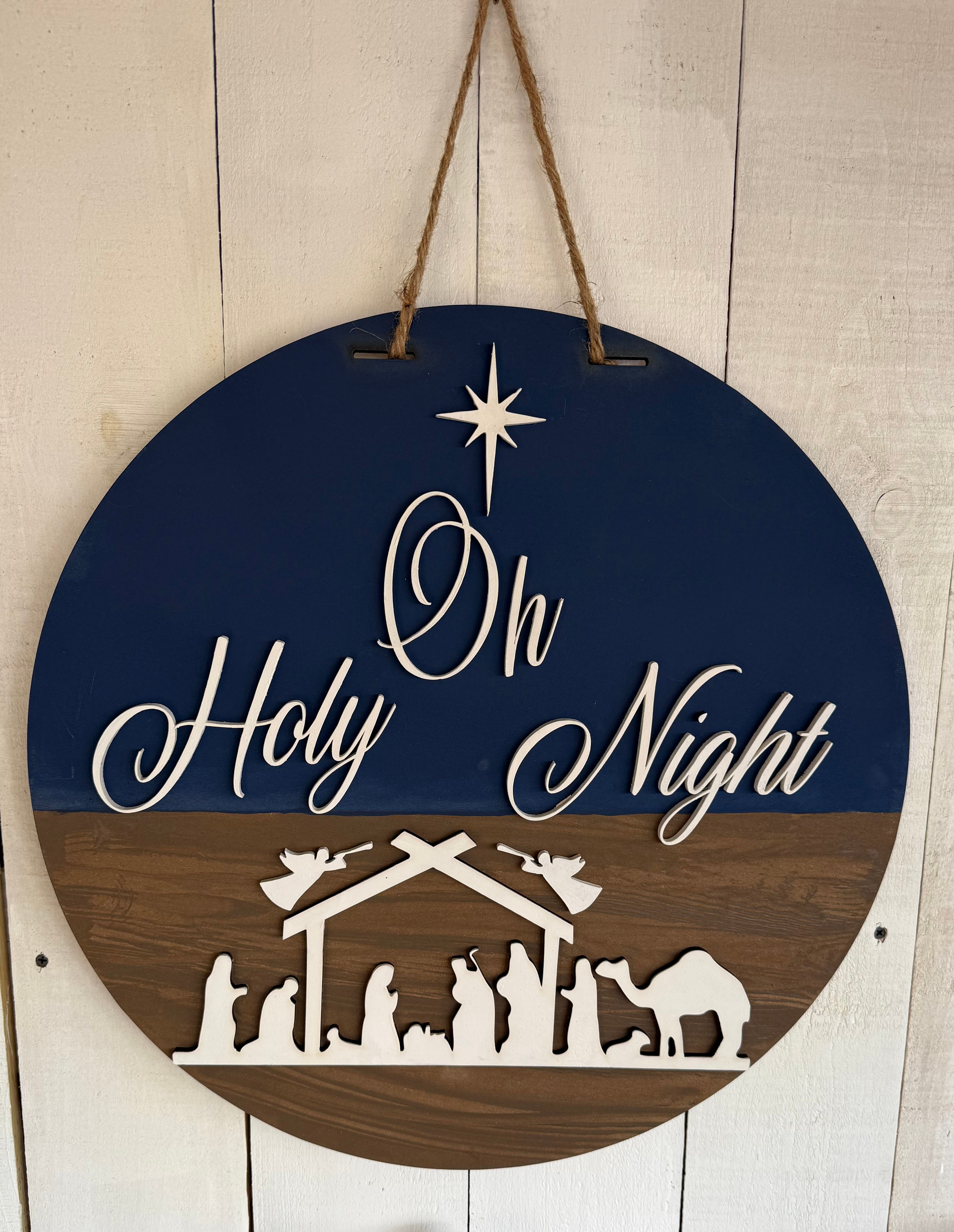 Oh Holy Night Door Round