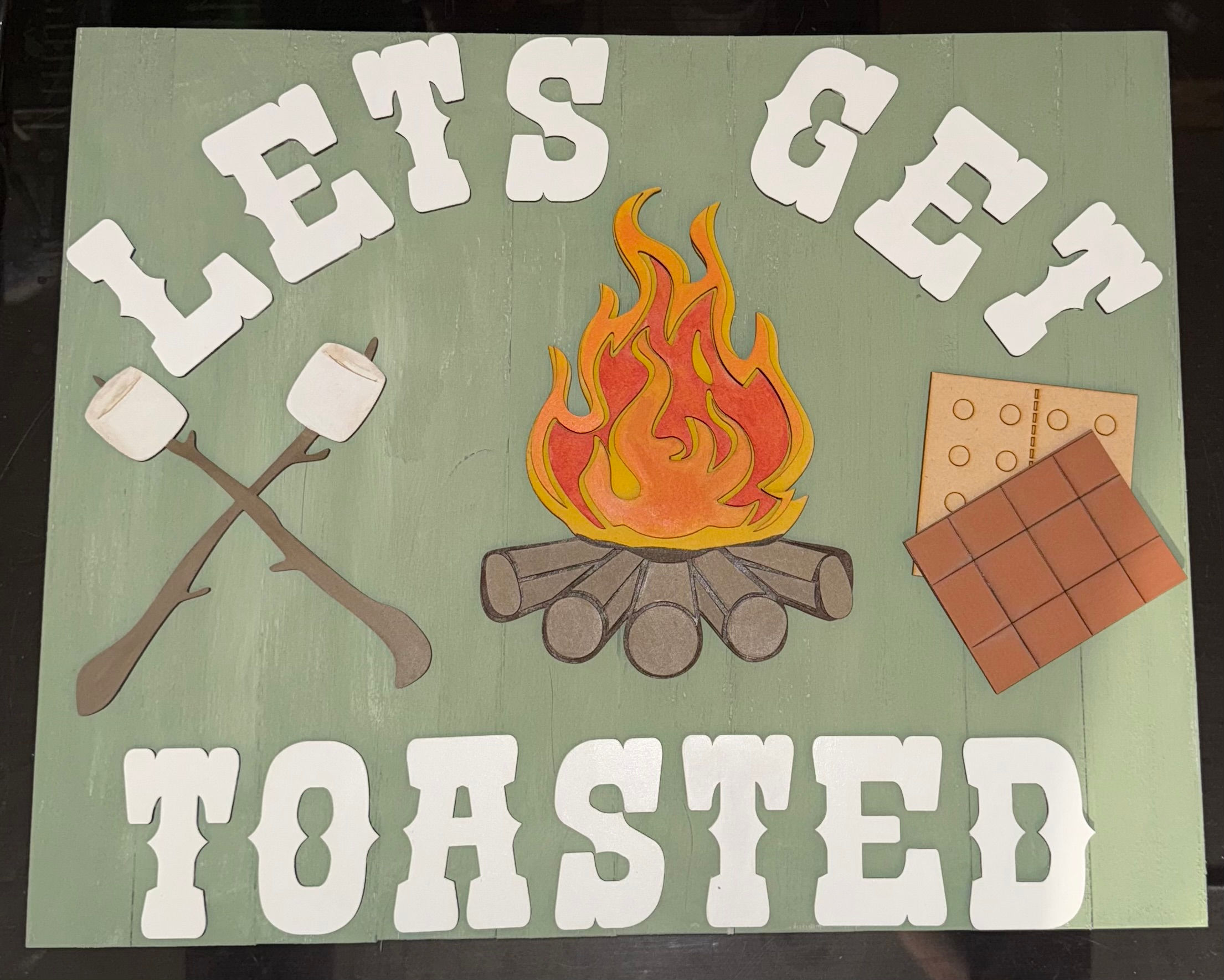 Lets Get Toasted Sign