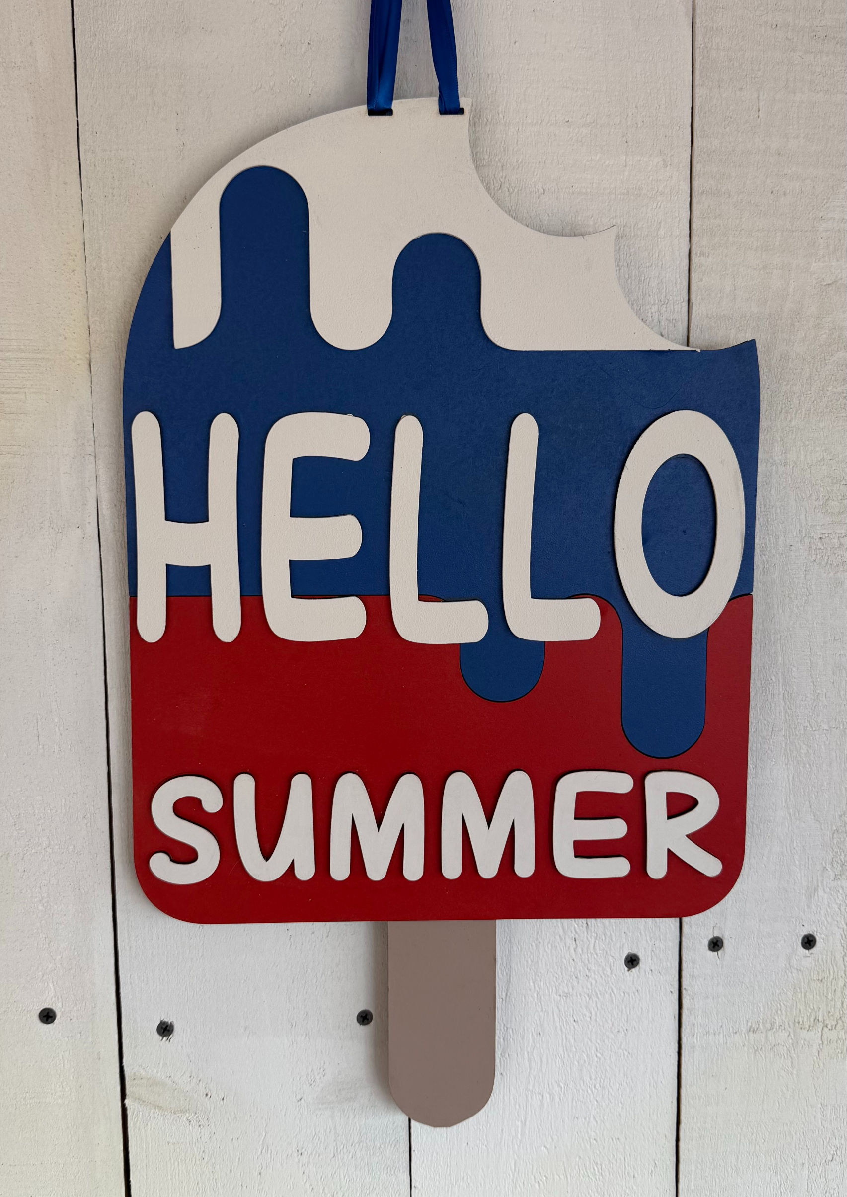 Ice Cream Door Sign- Hello Summer