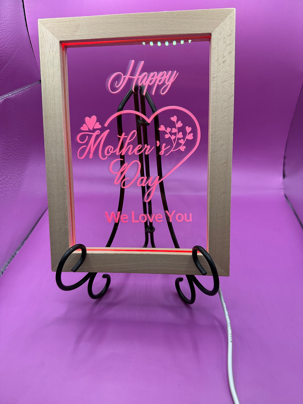 Thumbnail: LED Color Changing Acrylic Sign with Frame