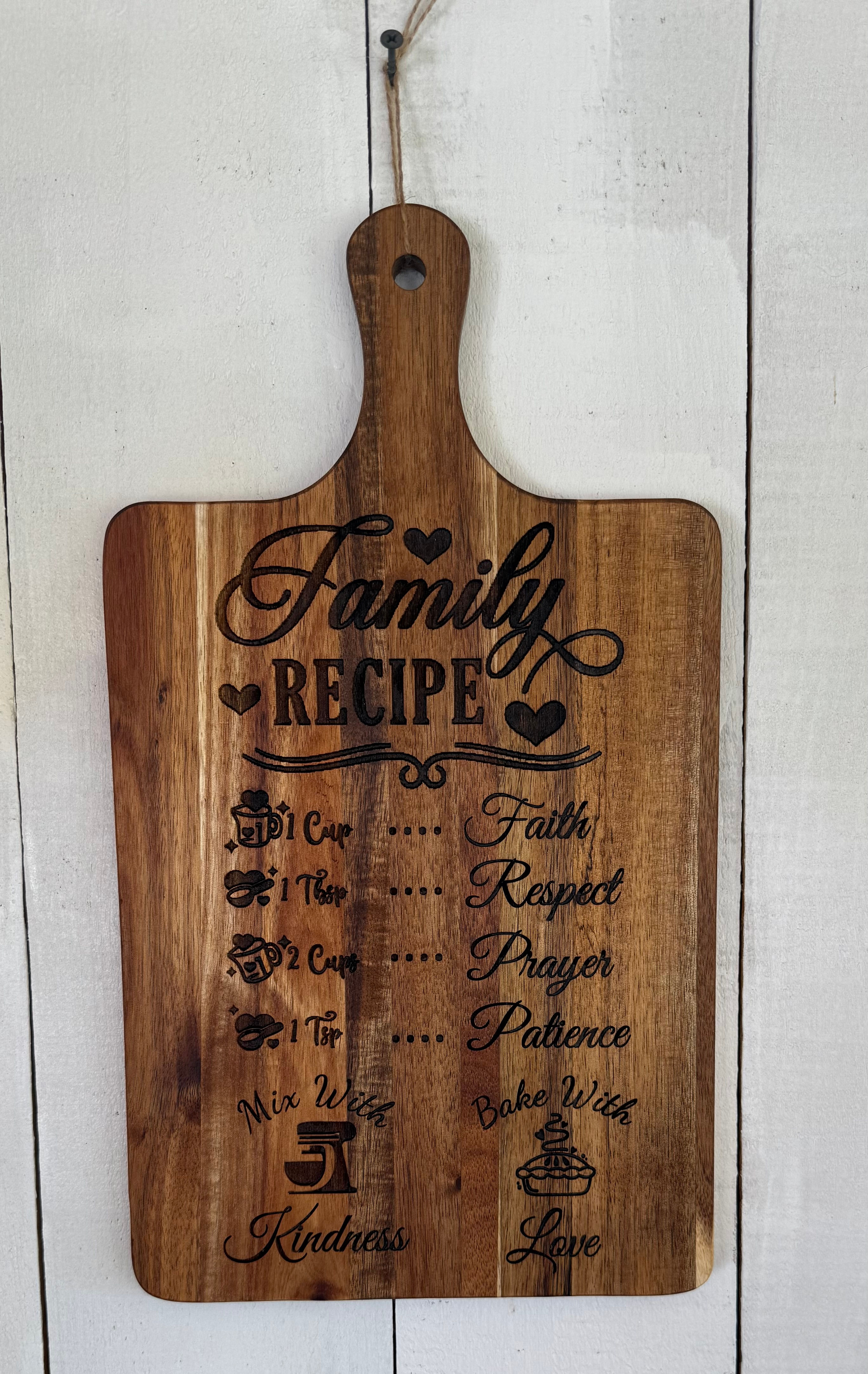 Cutting Board Family Receipe