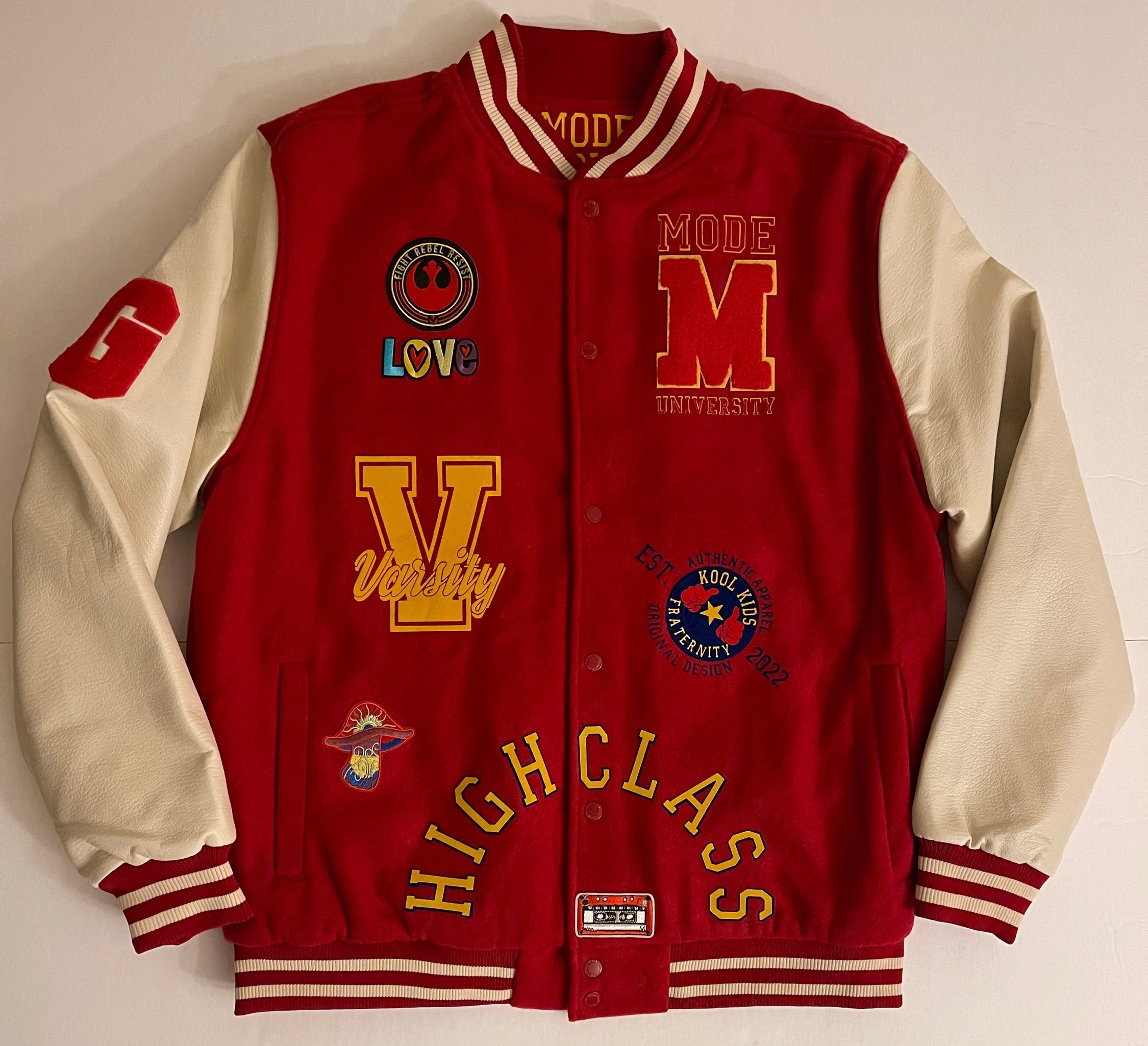 Red Varsity Jacket 