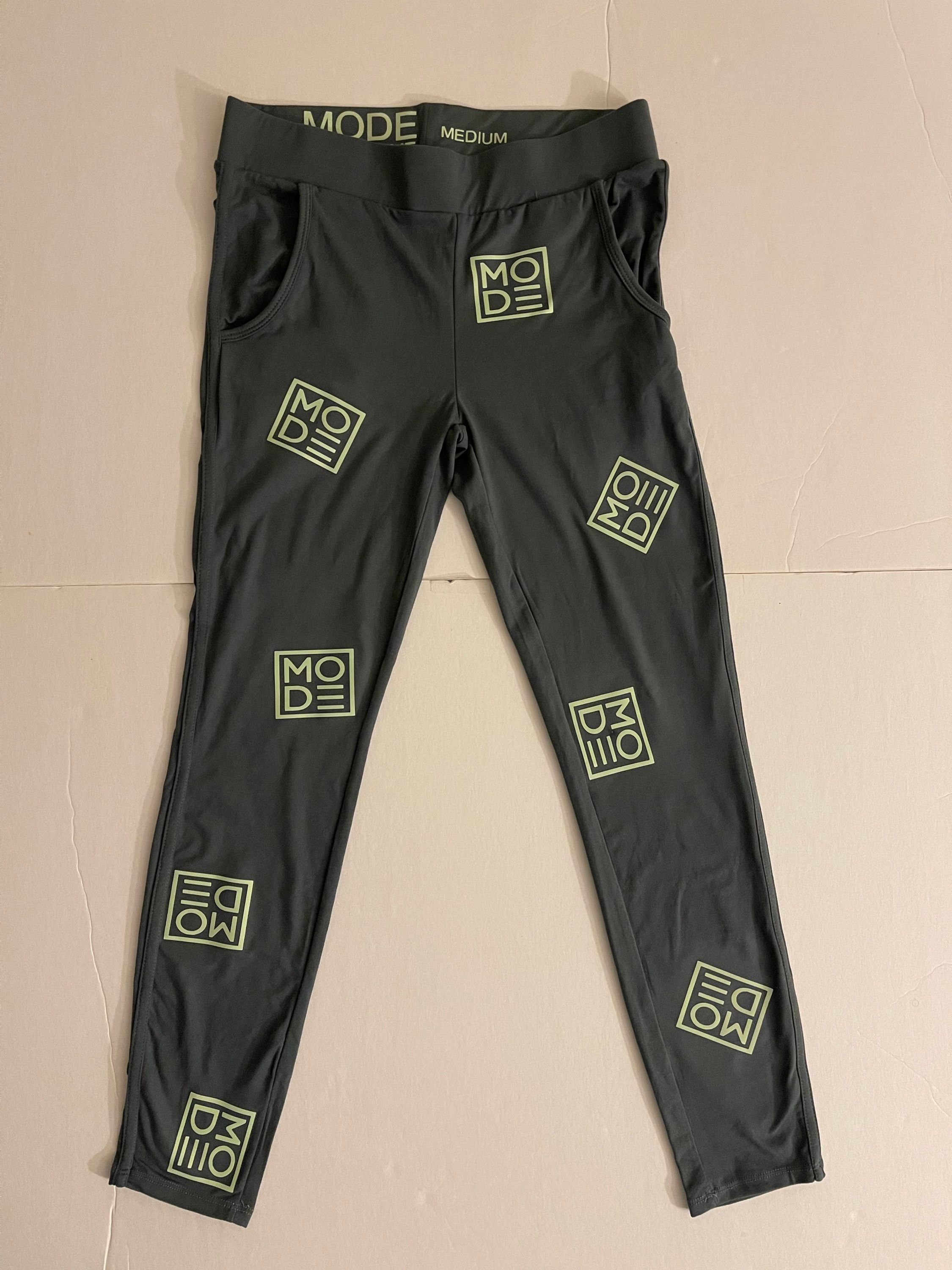 (Greenish-Grey) MODE Block Tight / Sweat pants 